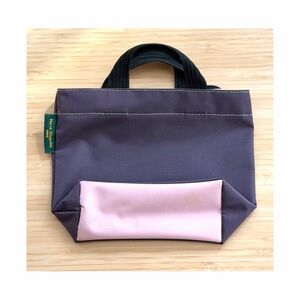 Herve Chapelier 351N Dark Purple Pink Bag Mini Tote Handbag Rectangular Base